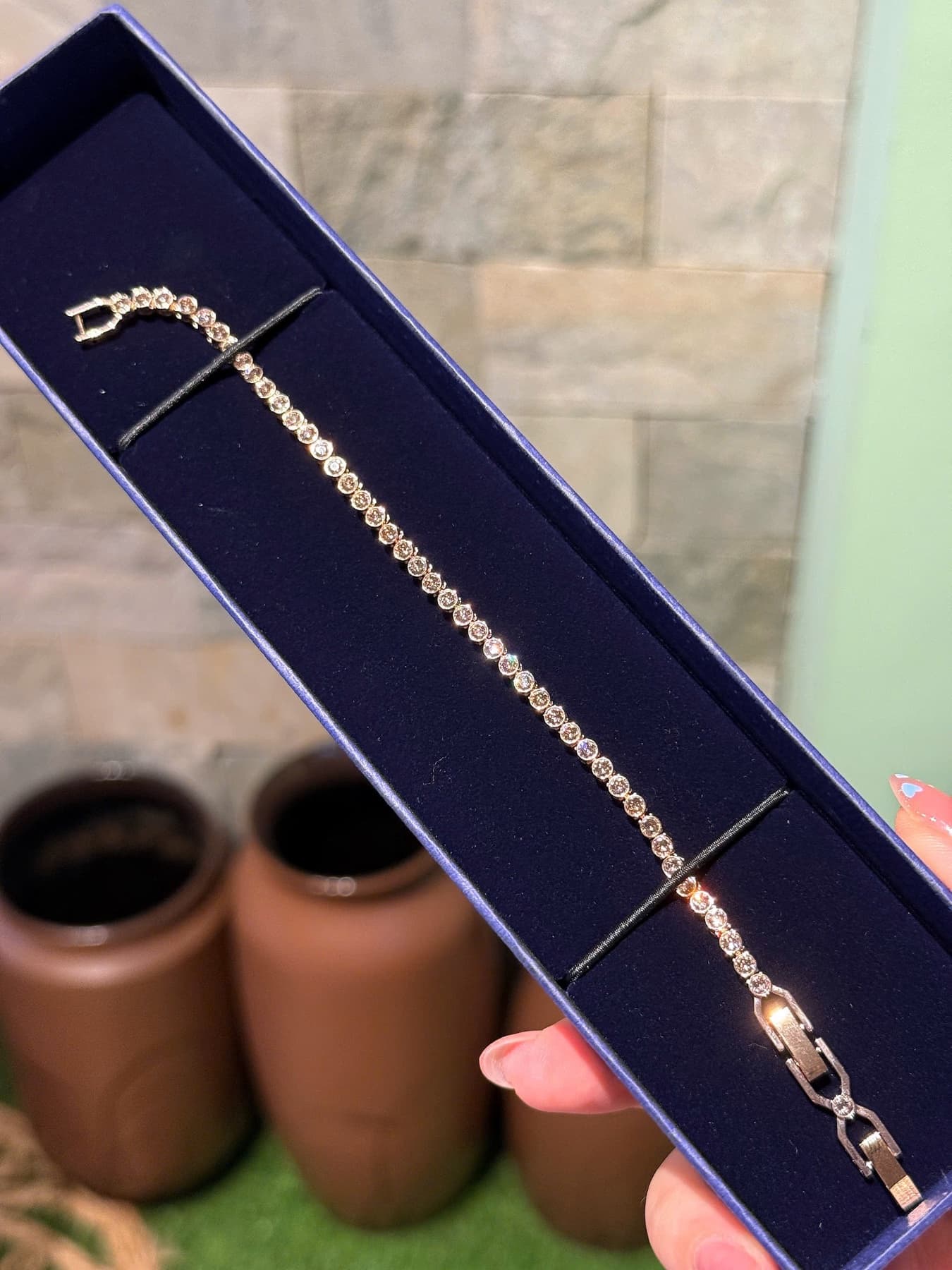 Emily tennis rose gold