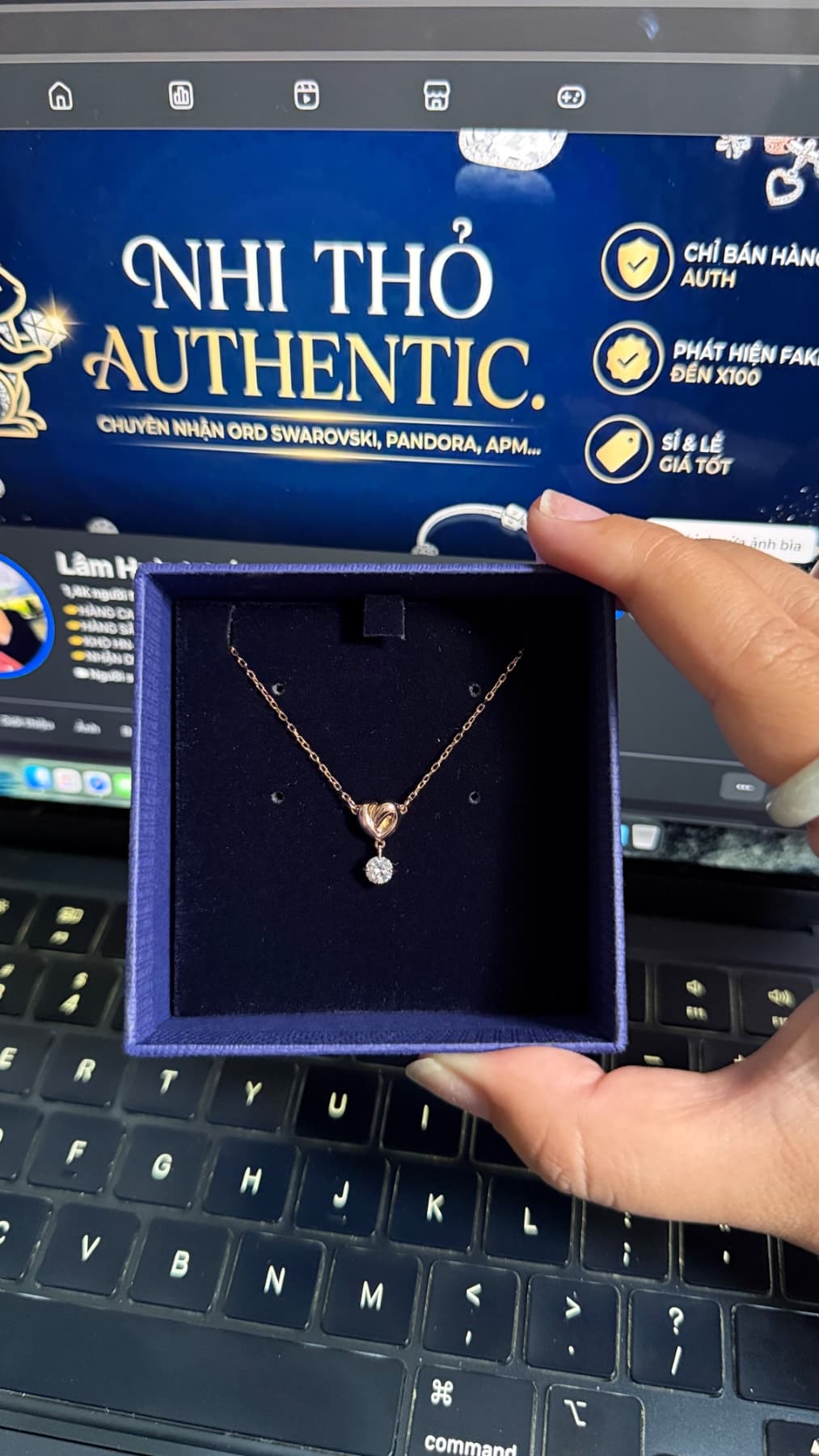 Dây chuyền lifelong rose gold