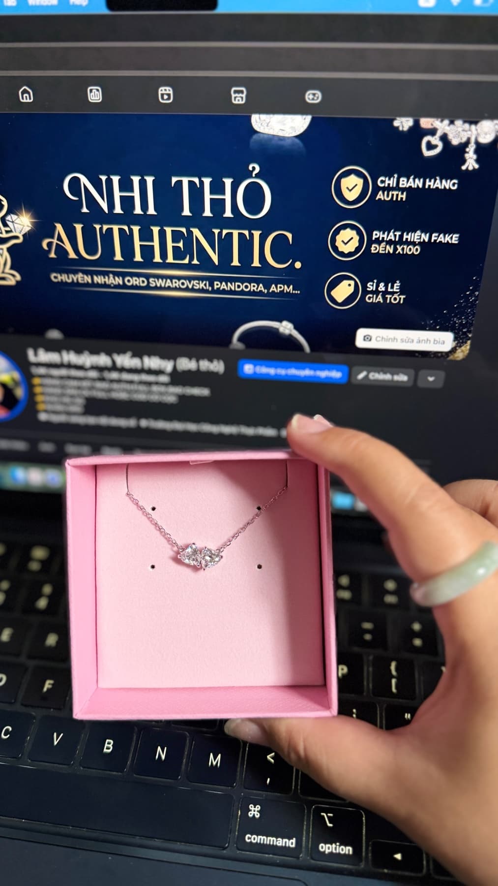 Dây chuyền mesmera tim đôi